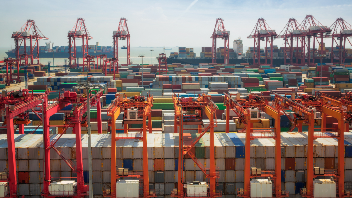 Shanghai container port terminal