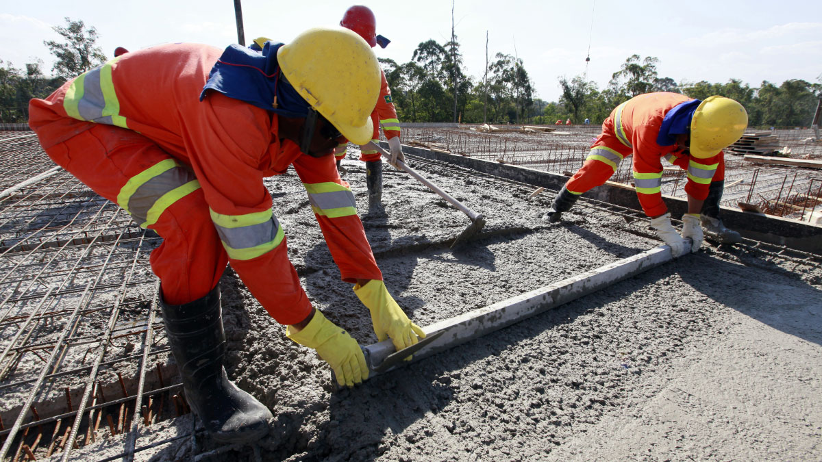 Brazilian construction workers