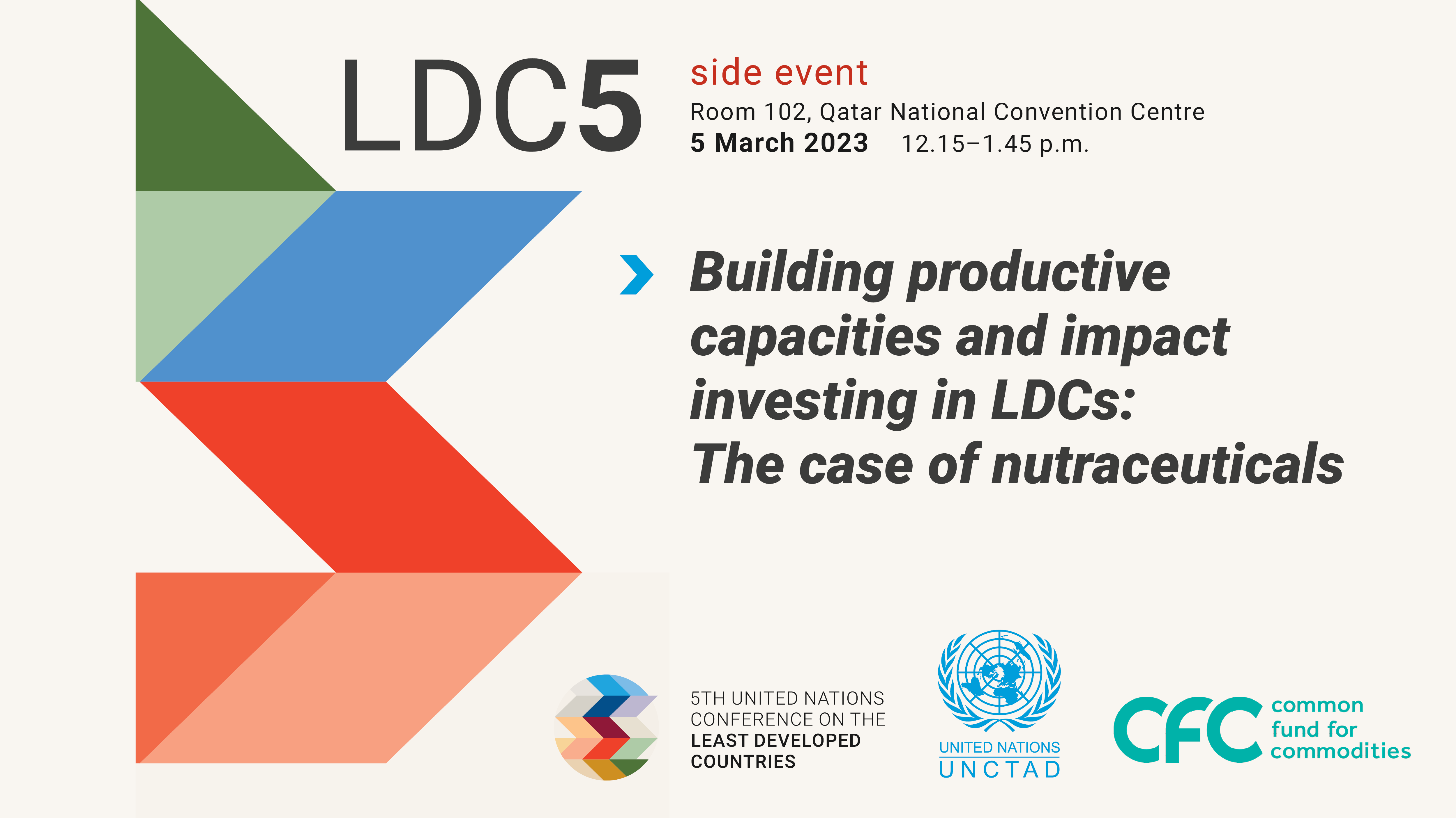 LDC5 side event: Building productive capacities and impact investing in LDCs: The case of nutraceuticals