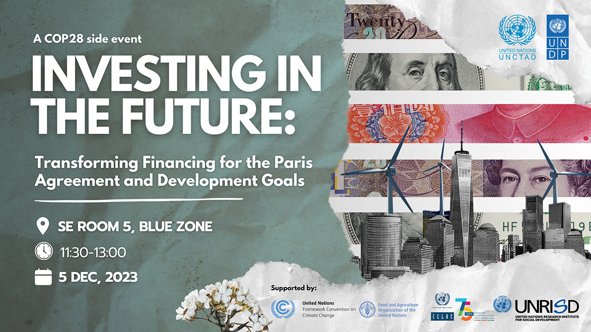 COP28 side event -  Investing in the future: Transforming financing for the Paris Agreement and development goals