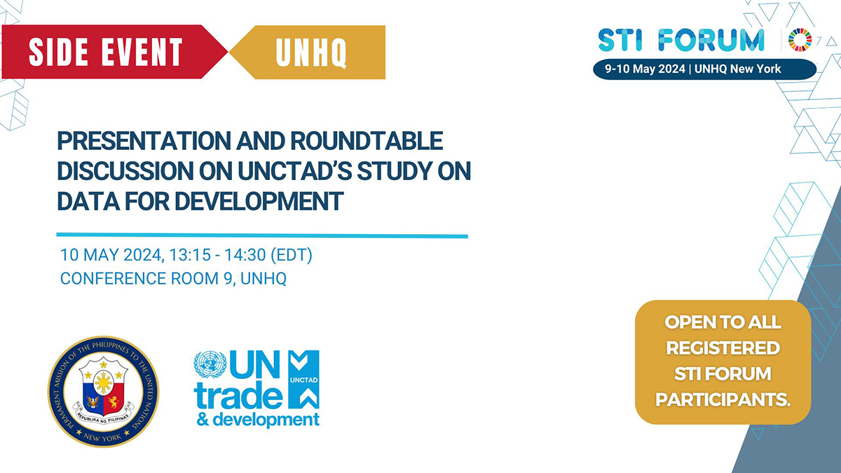 STI Forum Side Event: Presentation and Roundtable Discussion on UNCTAD Study on Data for Development