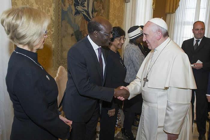 SG with Pope Francis