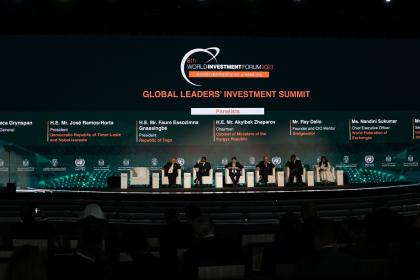Foro Mundial de Inversiones 2023: Los líderes mundiales instan a actuar en favor del desarrollo sostenible