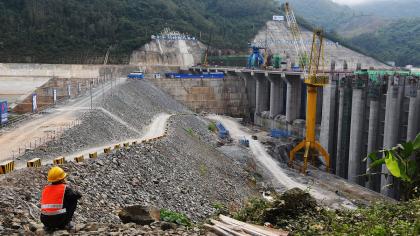 A hydropower project in Laos.