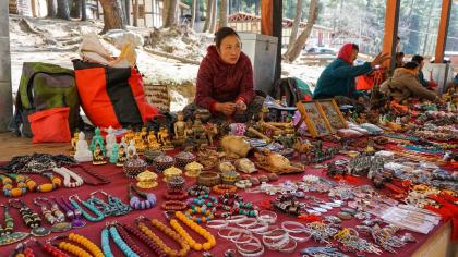 A local market in Paro, Bhutan.
