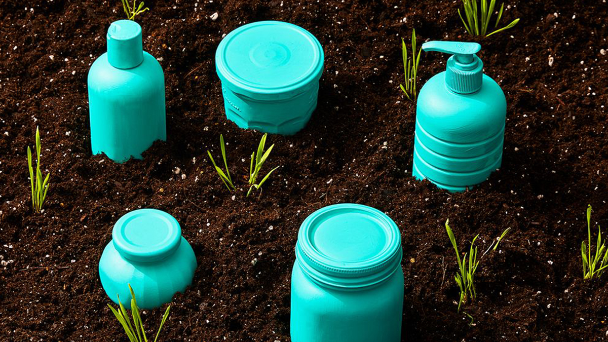 compost with biodegradable plastic