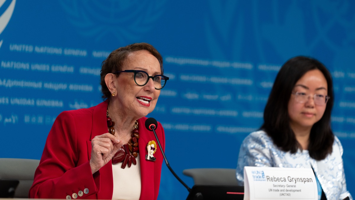 UNCTAD chief Rebeca Grynspan launches the World Investment Report 2025