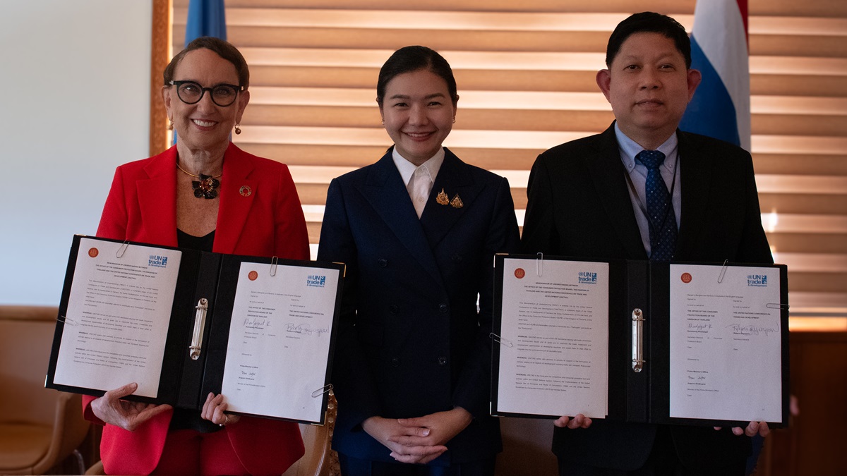 SG Grynspan at MoU signing with Thailand in July 2025.